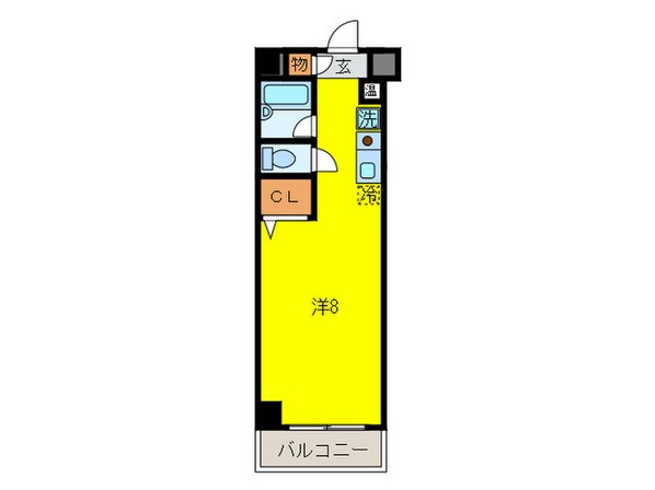 クロスロ－ドハイツヤマサキの物件間取画像